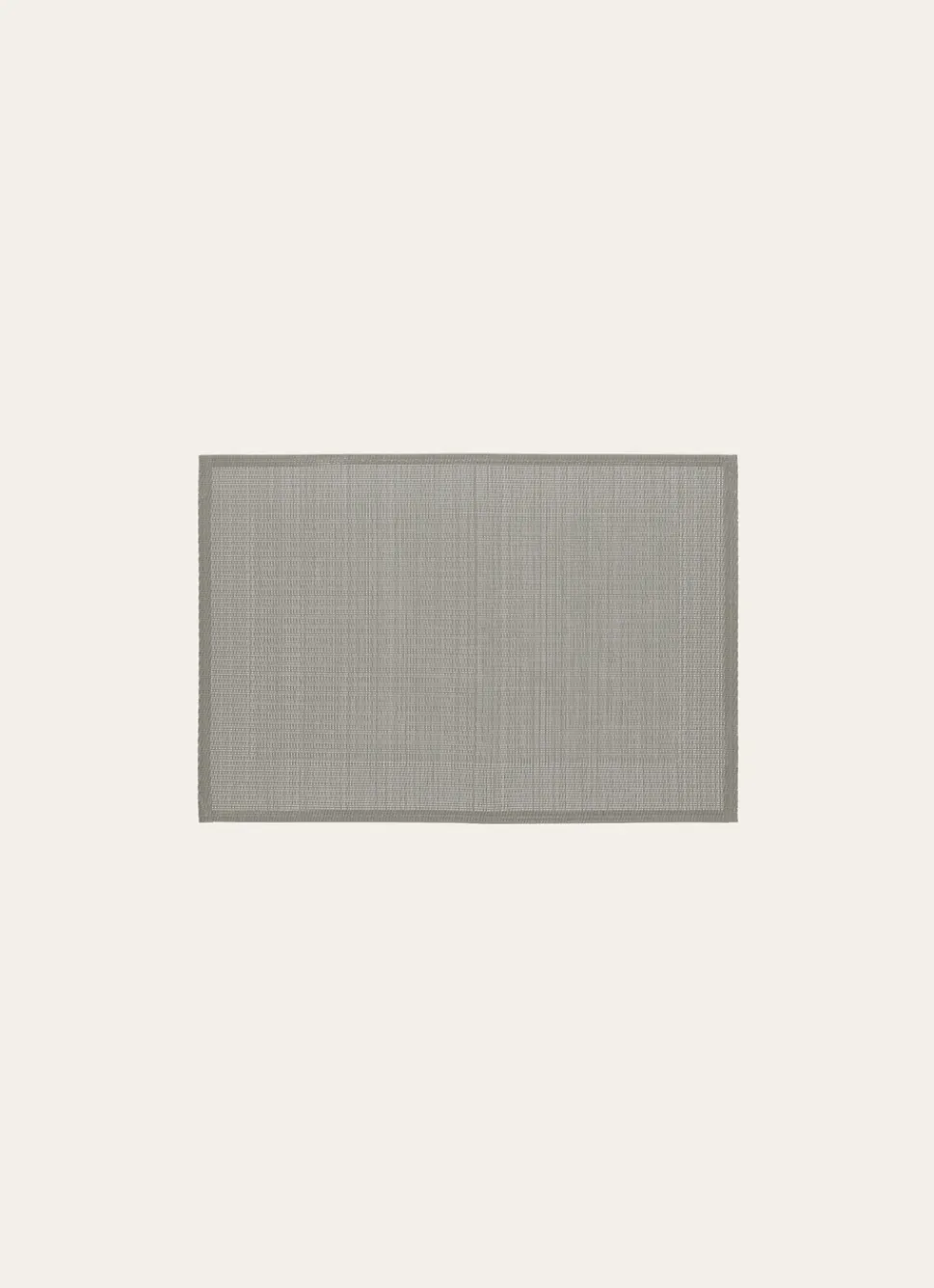 New Bouchara SET DE TABLE UNI TISSÉ GRIS CLAIR