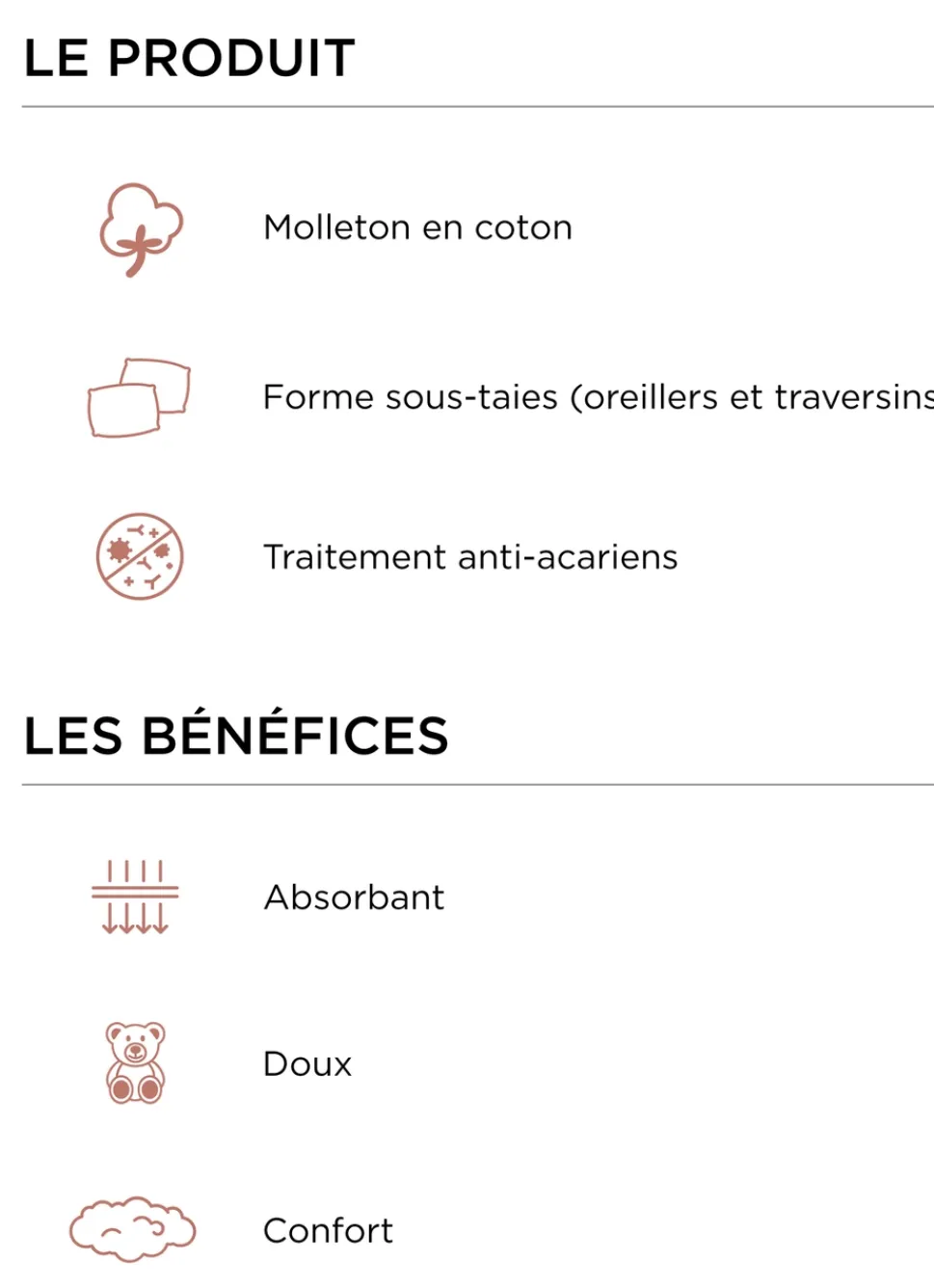 Bouchara SOUS-TAIE DE TRAVERSIN EN COTON 220GR BLANC