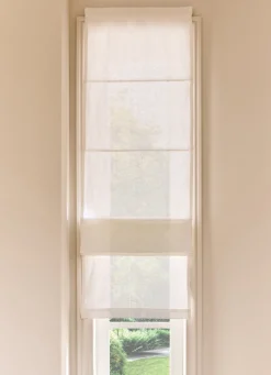 Clearance Bouchara STORE BATEAU EN LIN ÉPAIS BLANC