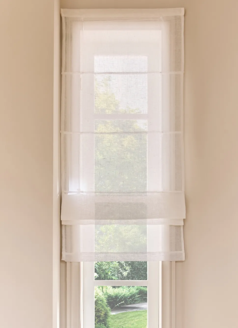 Discount Bouchara STORE BATEAU EN VOILE DE LIN LÉGER BLANC