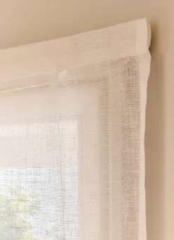 Discount Bouchara STORE BATEAU EN VOILE DE LIN LÉGER BLANC