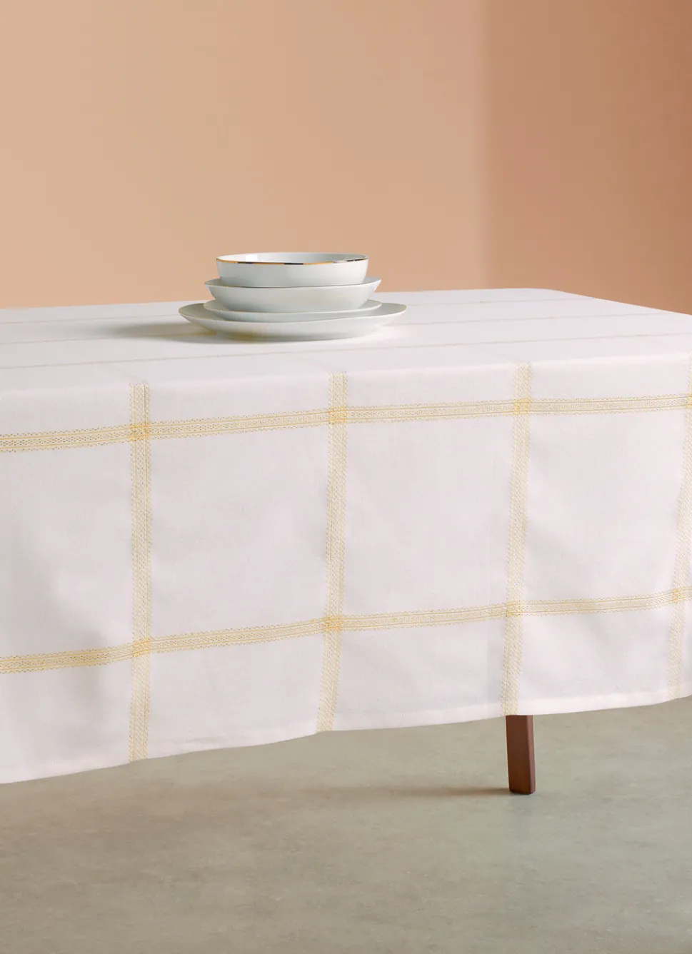 Hot Bouchara SURNAPPE EN COTON TISSÉ SCINTILLANT ECRU