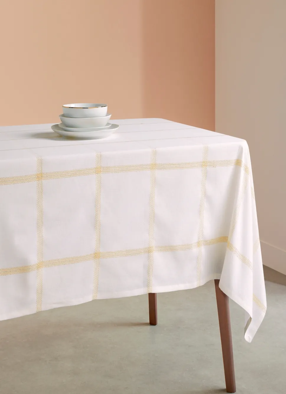 Hot Bouchara SURNAPPE EN COTON TISSÉ SCINTILLANT ECRU