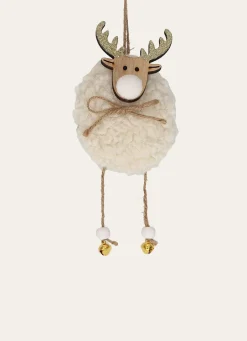 Bouchara SUSPENSION RENNE EN FAUSSE FOURRURE ECRU