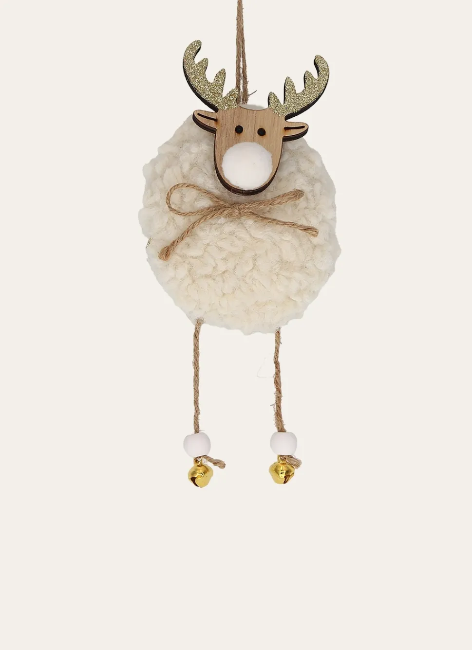 Bouchara SUSPENSION RENNE EN FAUSSE FOURRURE ECRU