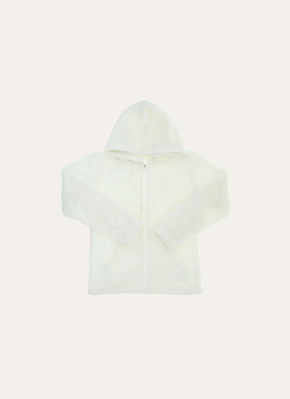 Sale Bouchara SWEAT À CAPUCHE EN POLAIRE FAÇON MOUTON ÉCRU