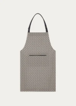 Clearance Bouchara TABLIER DE CUISINE EN COTON IMPRIMÉ BLANC/MARINE