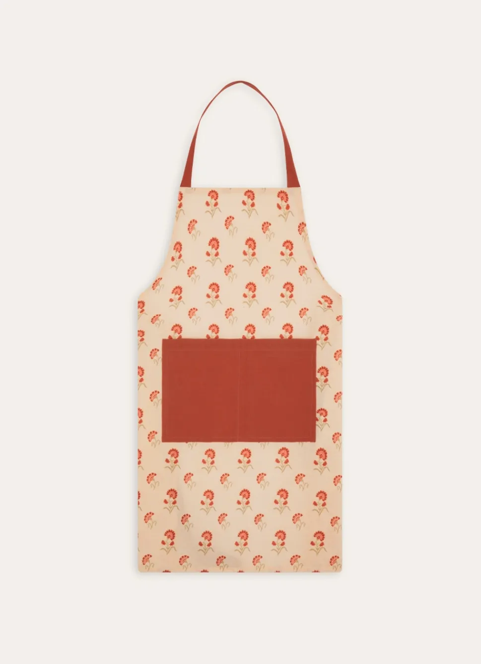 Hot Bouchara TABLIER EN COTON IMPRIMÉ À MOTIF DE FLEURS MULTICOLORE