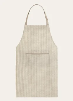 Outlet Bouchara TABLIER EN COTON IMPRIMÉ MINI MOTIFS GRIS