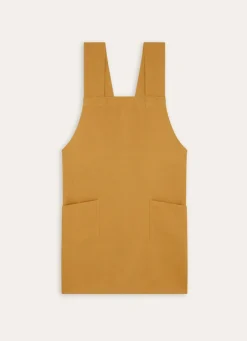 Clearance Bouchara TABLIER JAPONAIS UNI EN COTON ET LIN OSIER