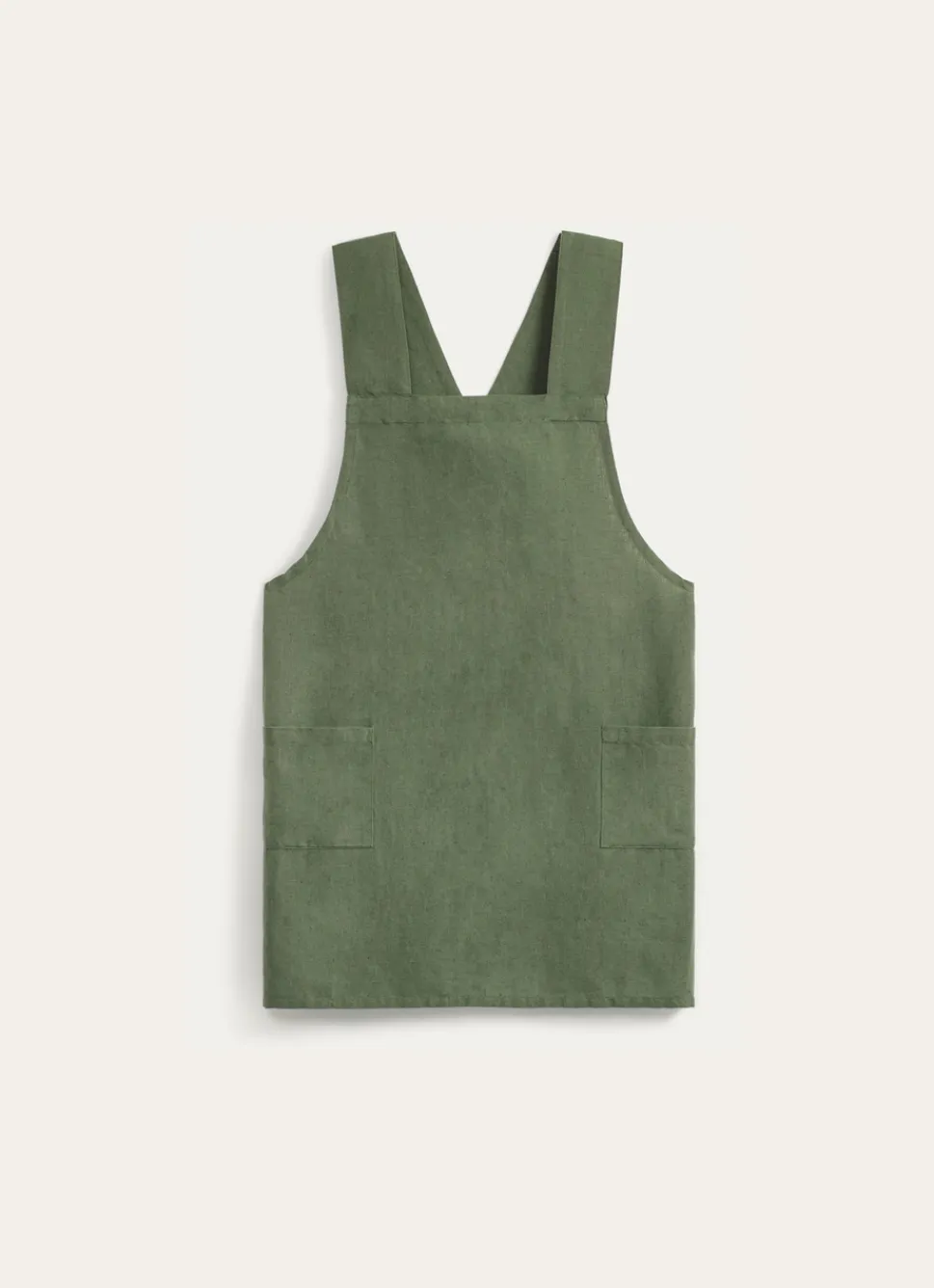 Outlet Bouchara TABLIER JAPONAIS UNI EN COTON ET LIN THYM