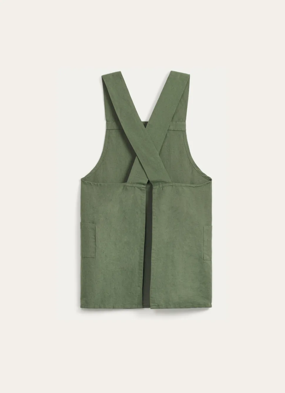 Outlet Bouchara TABLIER JAPONAIS UNI EN COTON ET LIN THYM