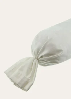 Best Bouchara TAIE DE TRAVERSIN EN SATIN DE COTON JACQUARD RAYÉ IVOIRE