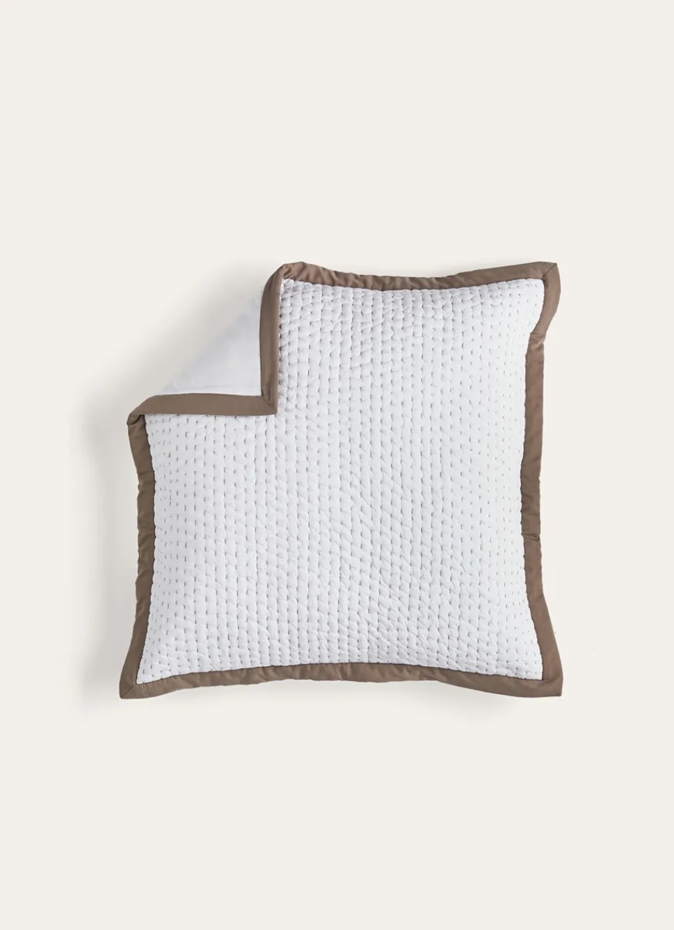 Hot Bouchara TAIE D'OREILLER ASSORTIE PIQUÉ DE COTON MATELASSÉ BRONZE