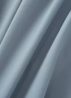 Bouchara TAIE D'OREILLER UNIE EN COTON LAVÉ BIO BLEU