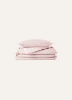 Clearance Bouchara TAIE D'OREILLER UNIE EN COTON LAVÉ BIO ROSE PÂLE