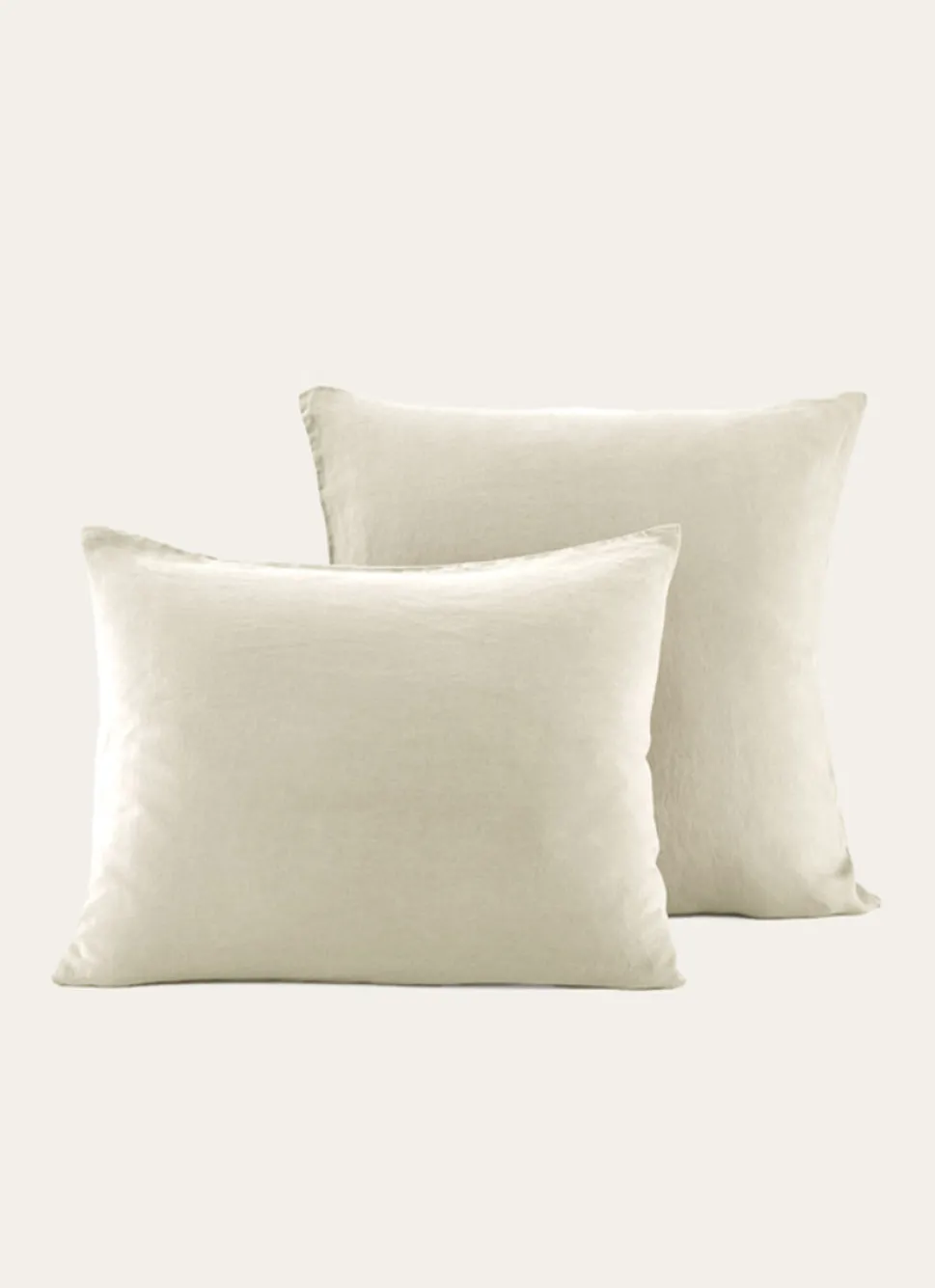 Hot Bouchara TAIE D'OREILLER UNIE EN LIN LAVÉ 165GR ARGILE