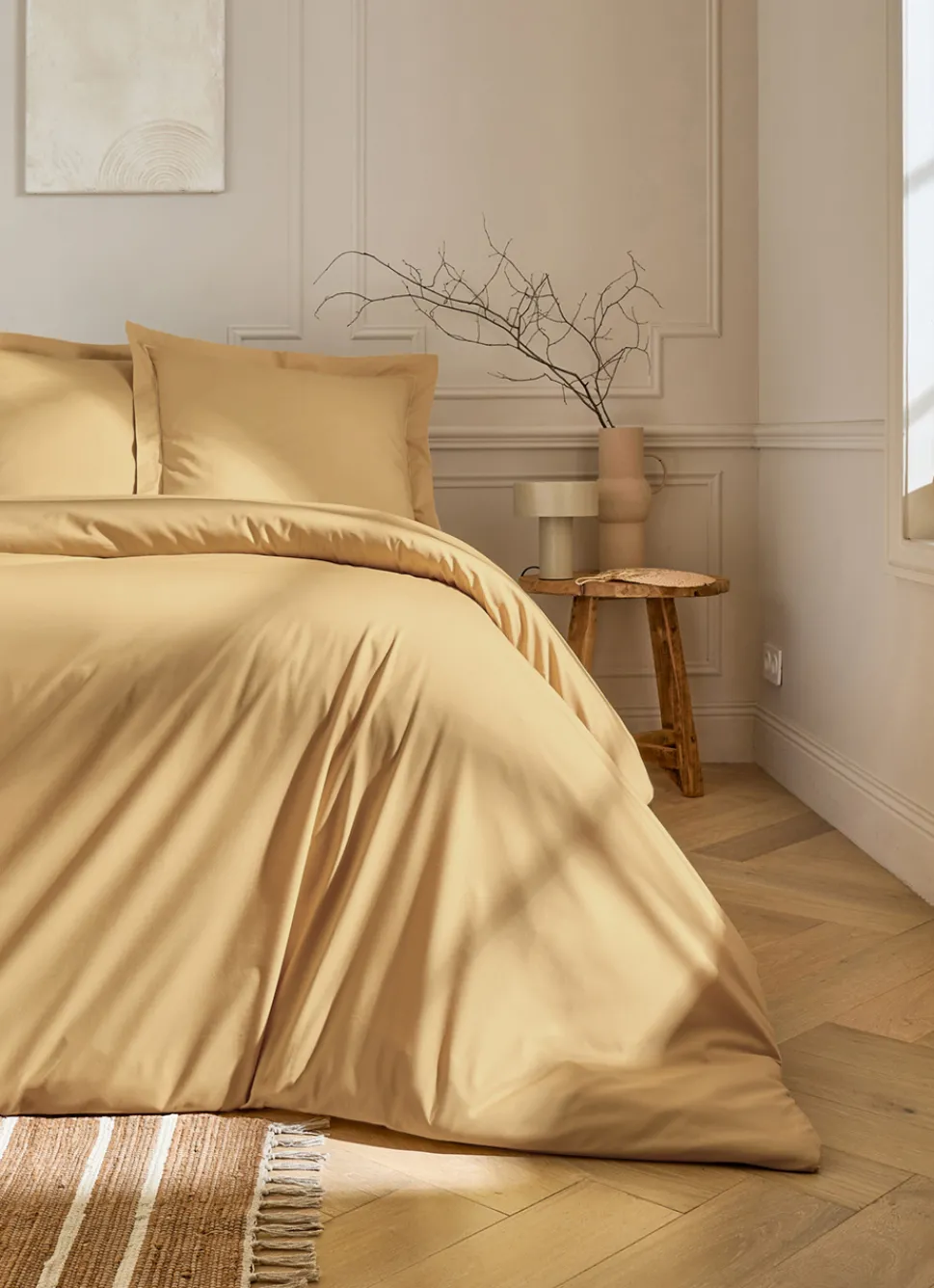 Clearance Bouchara TAIE D'OREILLER UNIE EN PERCALE DE COTON MAIS