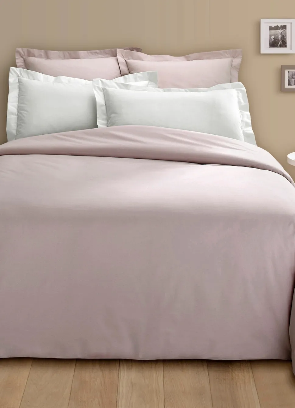 New Bouchara TAIE D'OREILLER UNIE EN PERCALE DE COTON BLANC