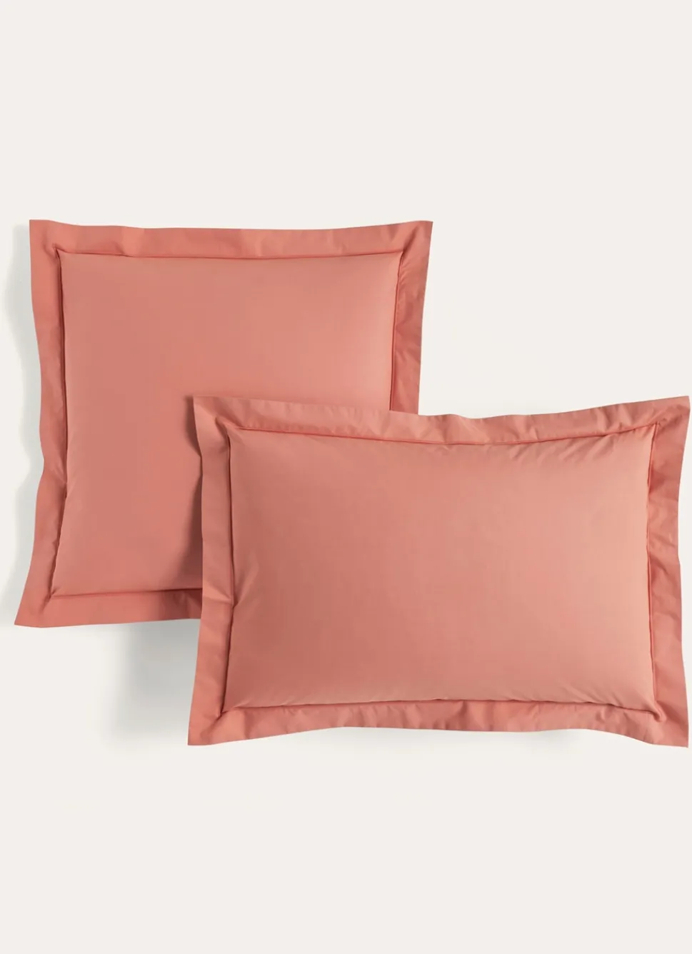 Outlet Bouchara TAIE D'OREILLER UNIE EN PERCALE DE COTON CORAIL