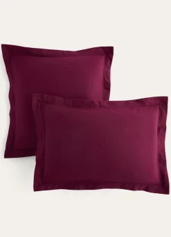 Sale Bouchara TAIE D'OREILLER UNIE EN PERCALE DE COTON GRENAT