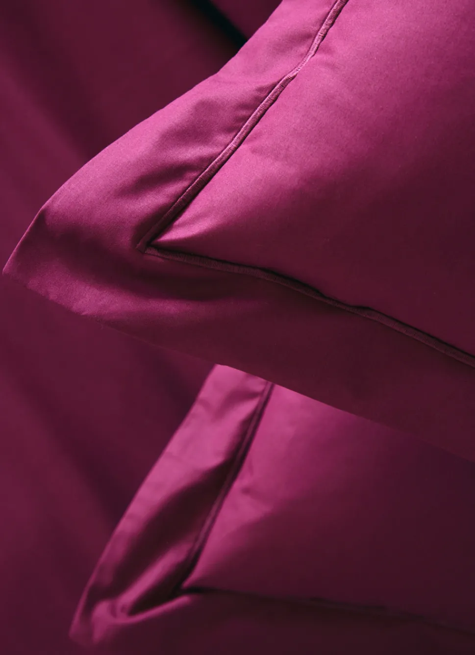 Sale Bouchara TAIE D'OREILLER UNIE EN PERCALE DE COTON GRENAT