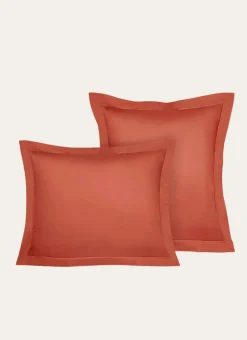 Bouchara TAIE D'OREILLER UNIE EN PERCALE DE COTON TERRE