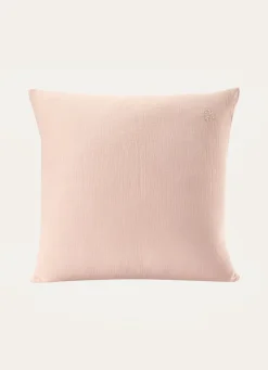 New Bouchara TAIE ENFANT EN GAZE DE COTON BRODERIE FEUILLE ROSE