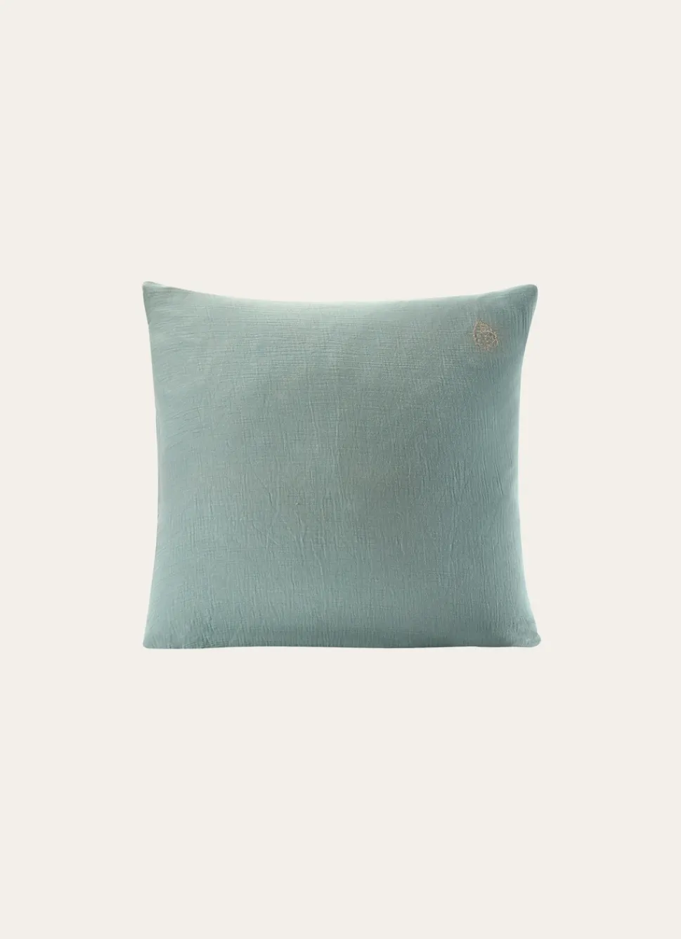 Sale Bouchara TAIE ENFANT EN GAZE DE COTON BRODERIE FEUILLE MOUSSE