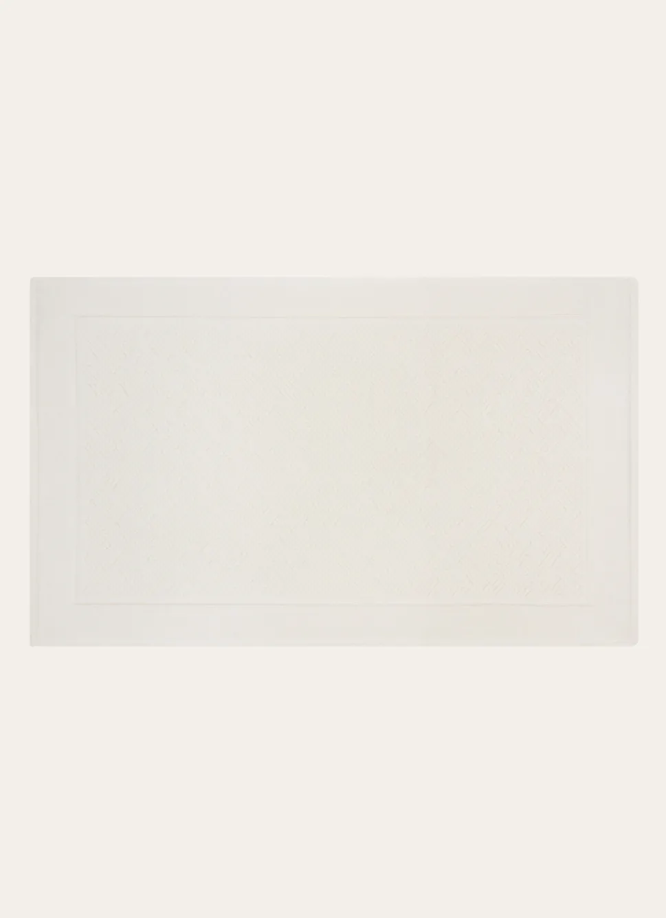 Best Bouchara TAPIS DE BAIN À MOTIF EN COTON ECRU