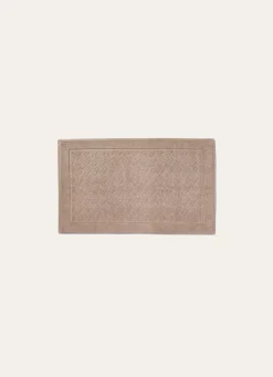 Bouchara TAPIS DE BAIN À MOTIF EN COTON BEIGE