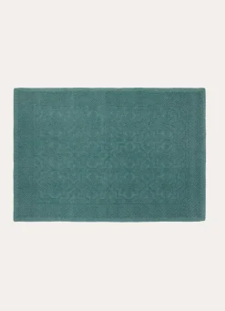 Hot Bouchara TAPIS DE BAIN JACQUARD UNI ANTIDÉRAPANT ÉMERAUDE