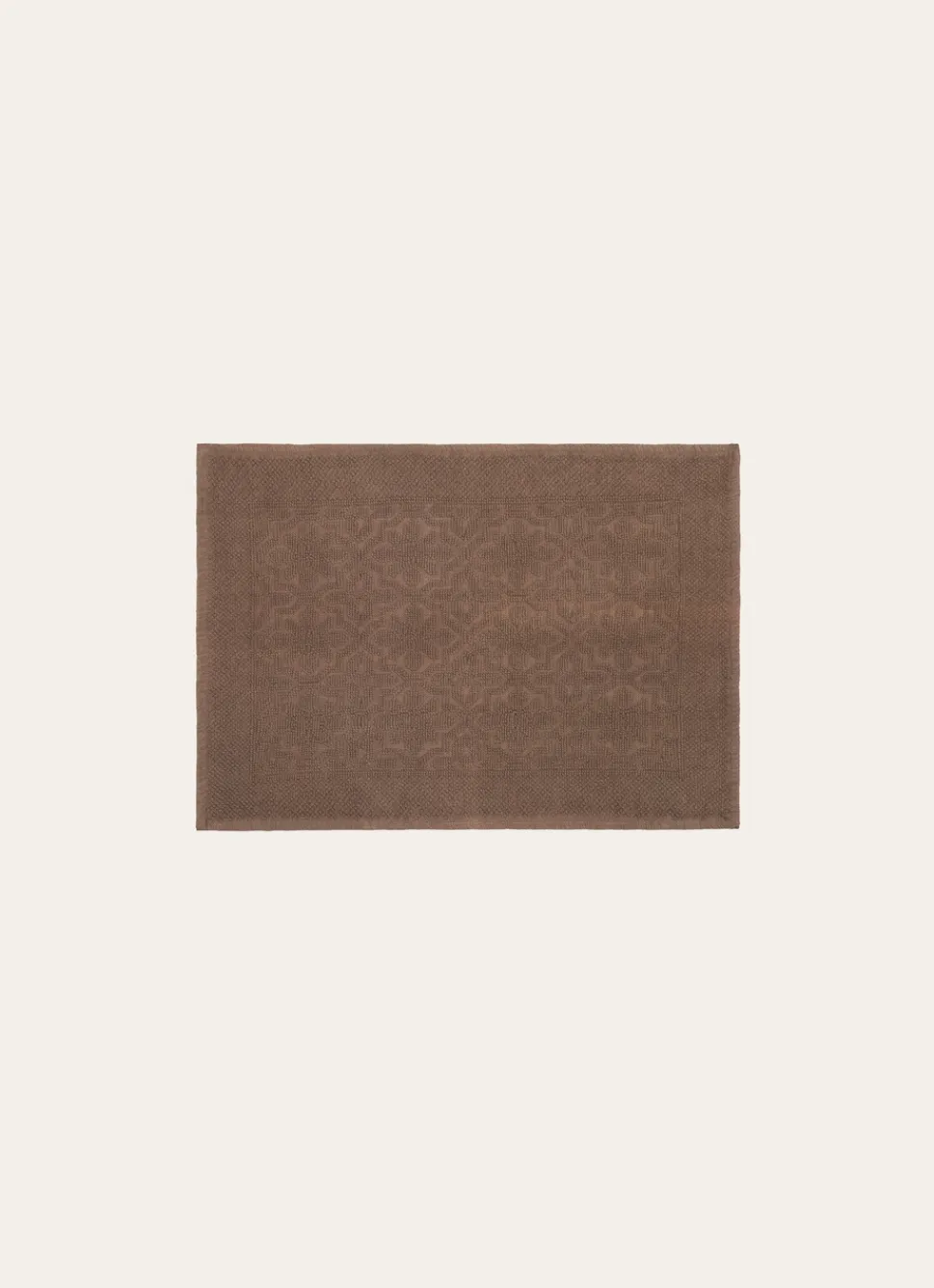 Sale Bouchara TAPIS DE BAIN JACQUARD UNI ANTIDÉRAPANT MARRON GLACÉ