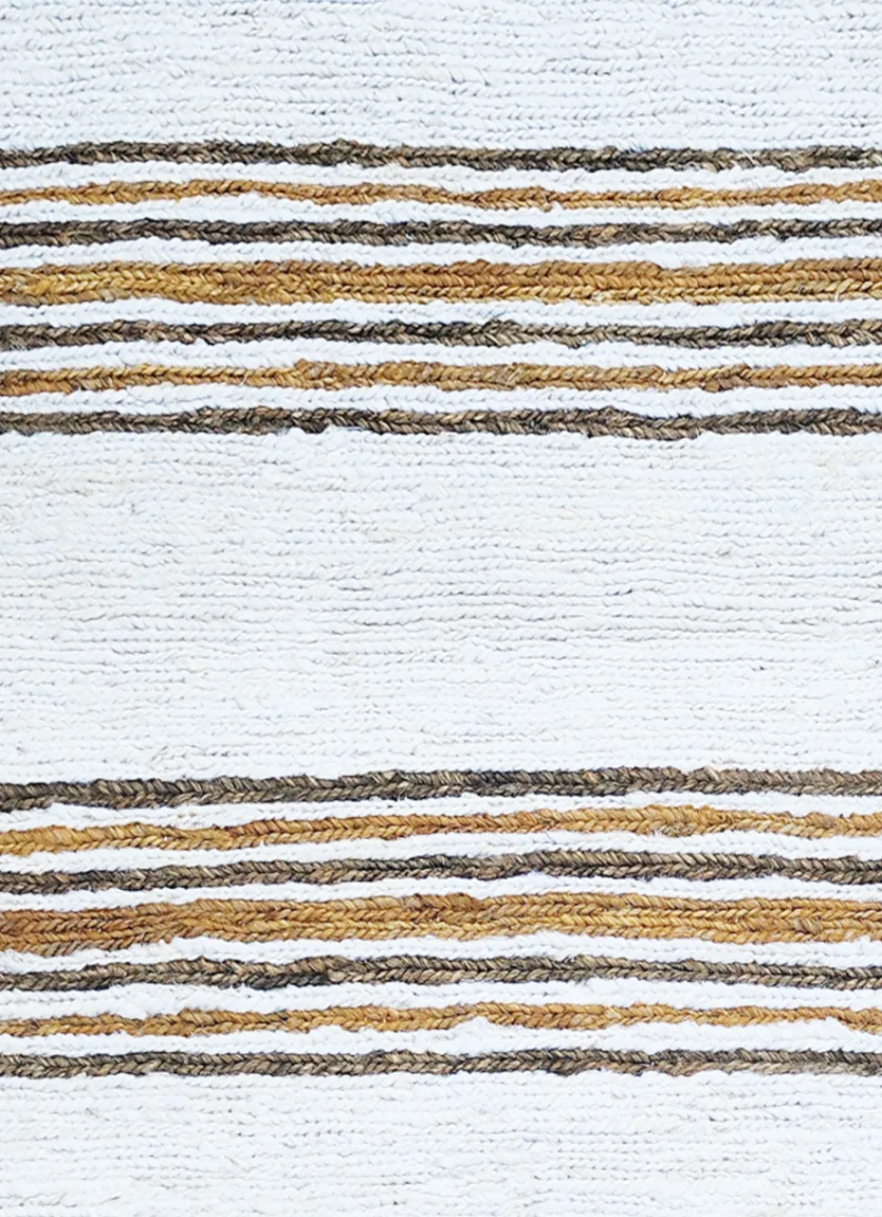 Hot Bouchara TAPIS RAYURE TISSÉ ÉCRU