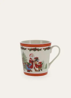 Online Bouchara TASSE À CHOCOLAT CHAUD EN PORCELAINE MOTIF NOËL MULTICOLORE