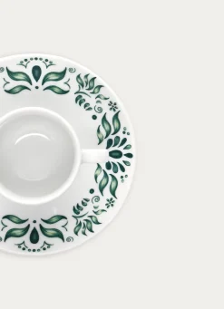 Bouchara TASSE AVEC SOUCOUPE EN PORCELAINE vert