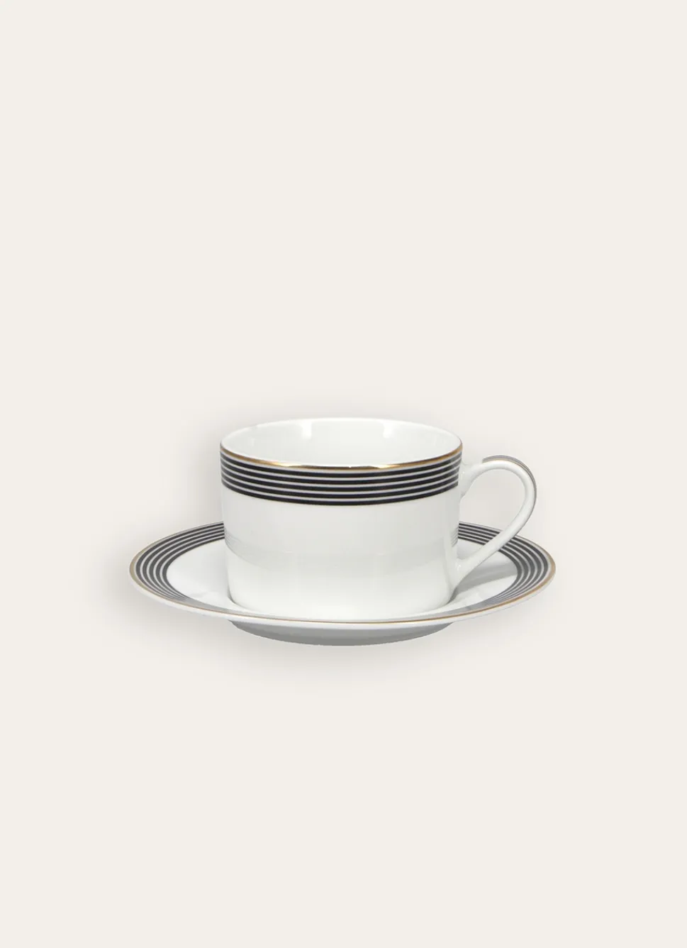 Clearance Bouchara TASSE EN PORCELAINE AVEC LISERET EN OR SONGE Noir