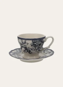 Best Bouchara TASSE ET SOUCOUPE EN GRÈS ADELAÏDE MARINE