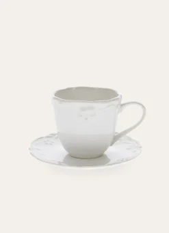 Hot Bouchara TASSE ET SOUCOUPE EN PORCELAINE ROYAL BLANC