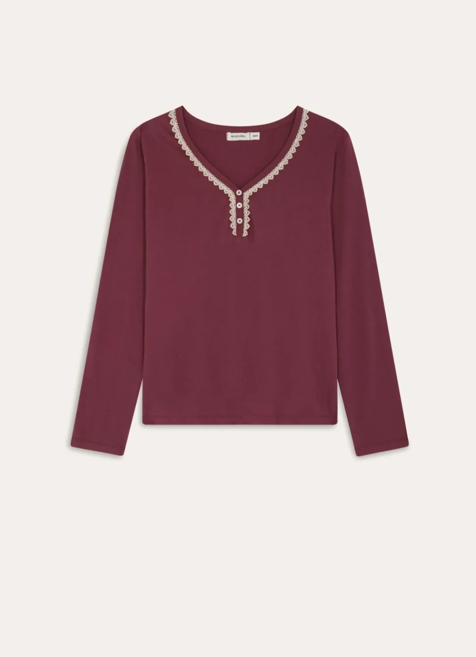 Best Bouchara TEE SHIRT AVEC DENTELLE CAMA VIOLET