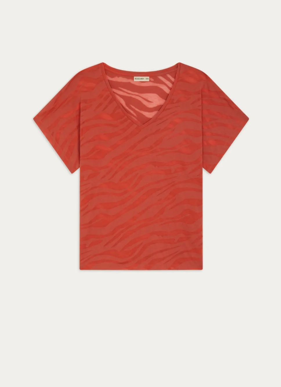 Best Bouchara TEE-SHIRT MANCHES COURTES À ENCOLURE V EN COTON OCRE