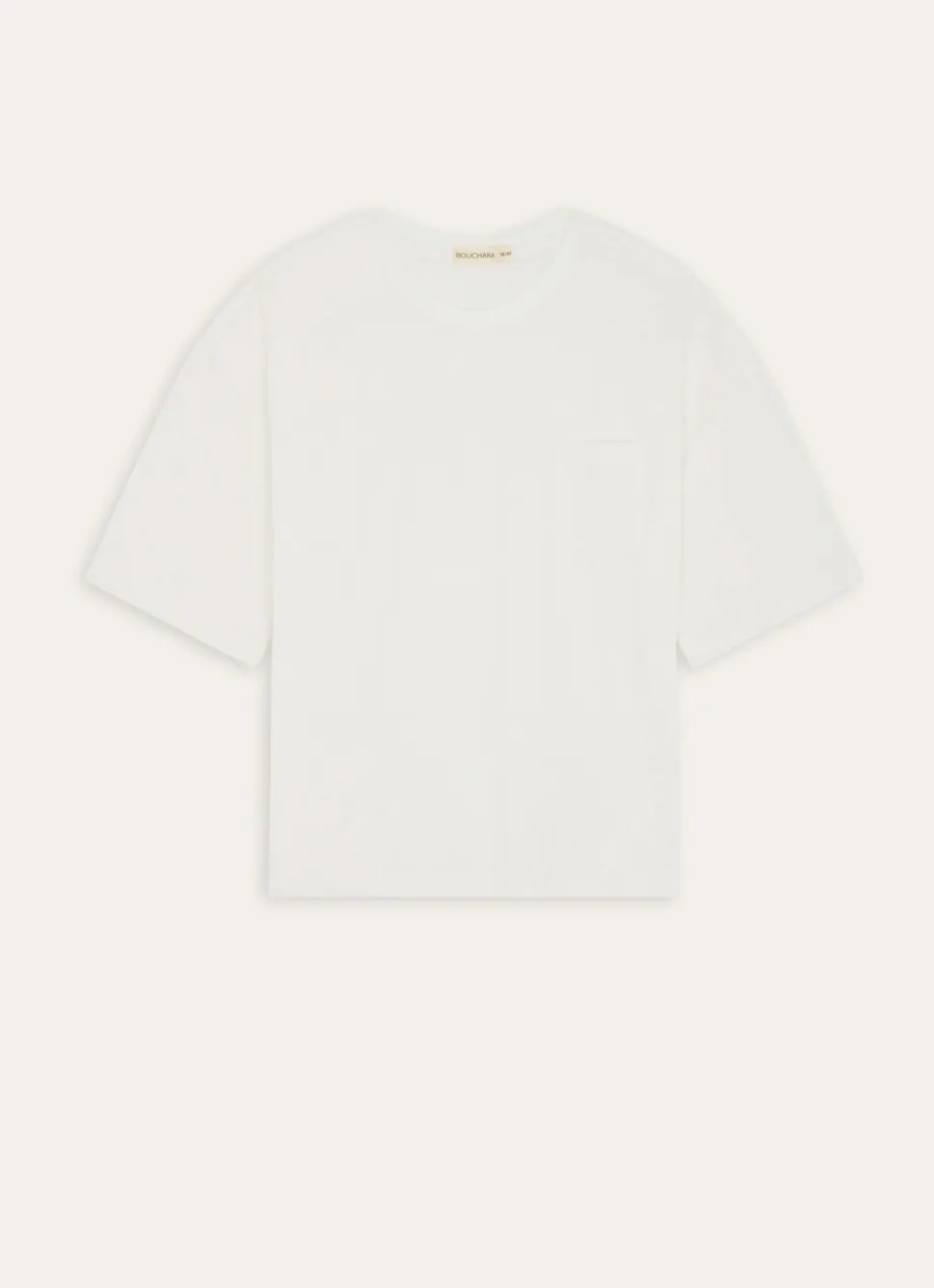 Sale Bouchara TEE-SHIRT MANCHES COURTES EN MATIÈRE ÉPONGE ECRU