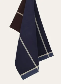 Clearance Bouchara TORCHON À CARREAUX CORO MARINE