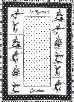 Bouchara TORCHON EN COTON IMPRIMÉ BIGOUDÈNES MARINE