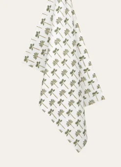 Best Bouchara TORCHON EN COTON IMPRIMÉ MINI PALMIERS MULTICOLORE