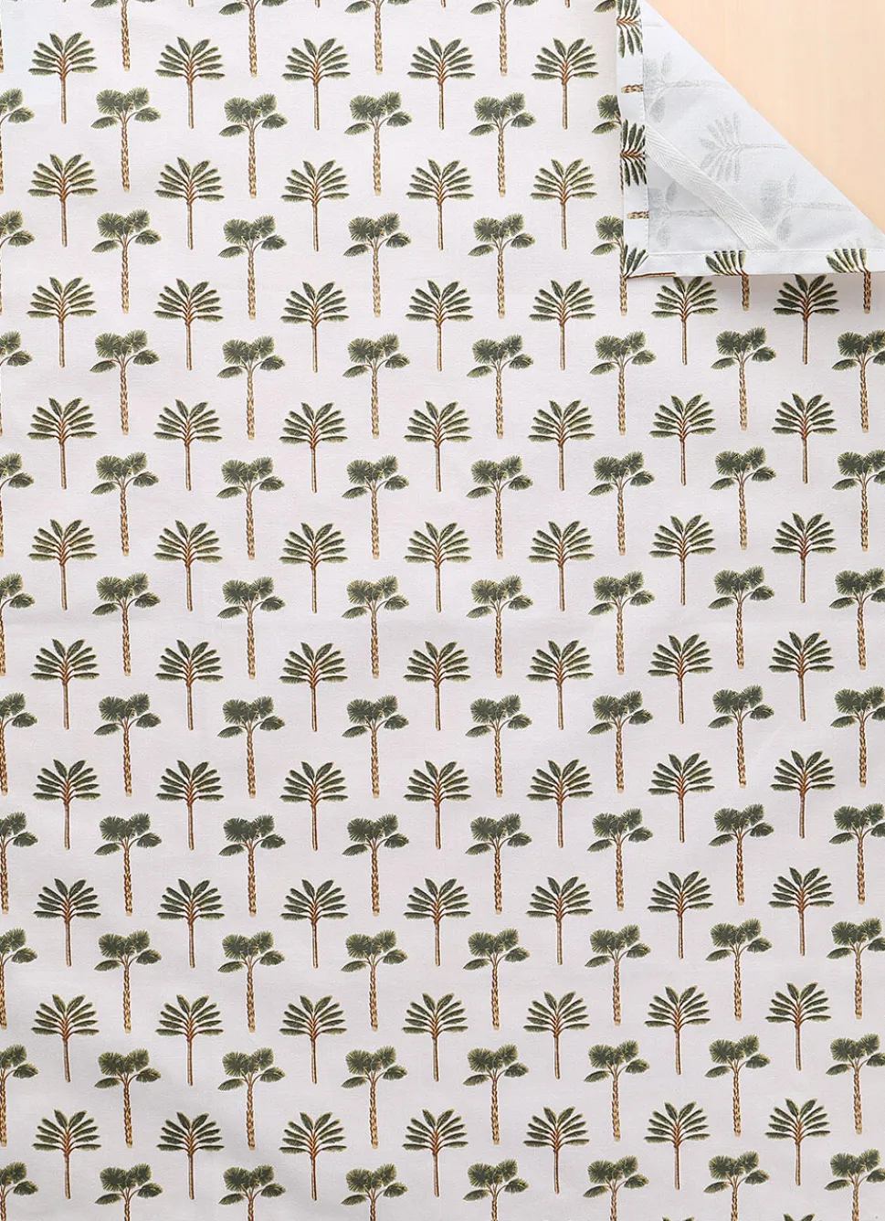 Best Bouchara TORCHON EN COTON IMPRIMÉ MINI PALMIERS MULTICOLORE