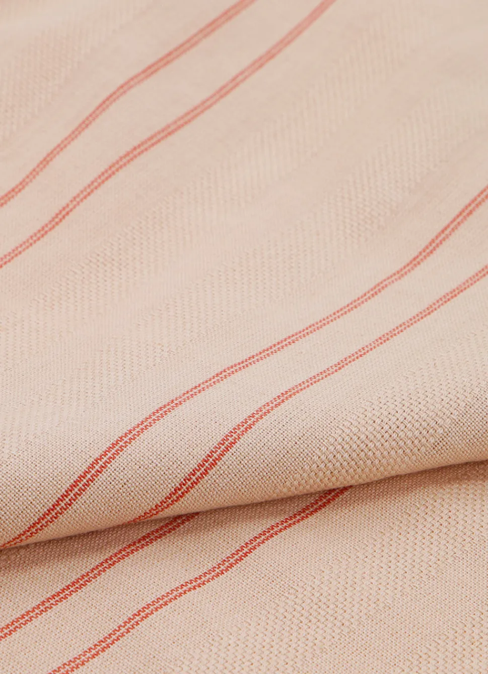 Best Bouchara TORCHON EN COTON TEXTURÉ AVEC RAYURES rouge