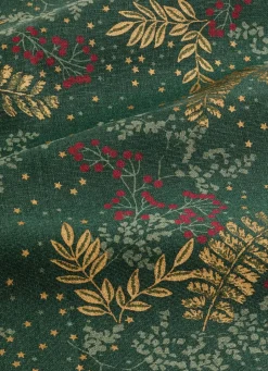 Hot Bouchara TORCHON FEUILLE DORÉE MULTICOLORE