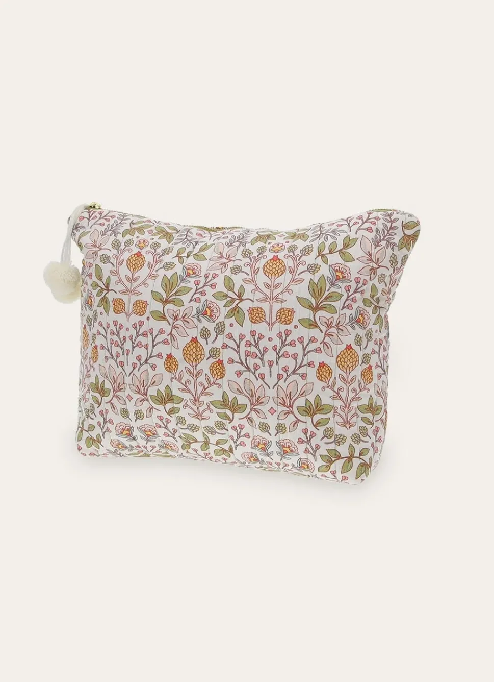 Bouchara TROUSSE EN COTON MATELASSÉ MOTIF VÉGÉTAL JAISA MULTICOLORE