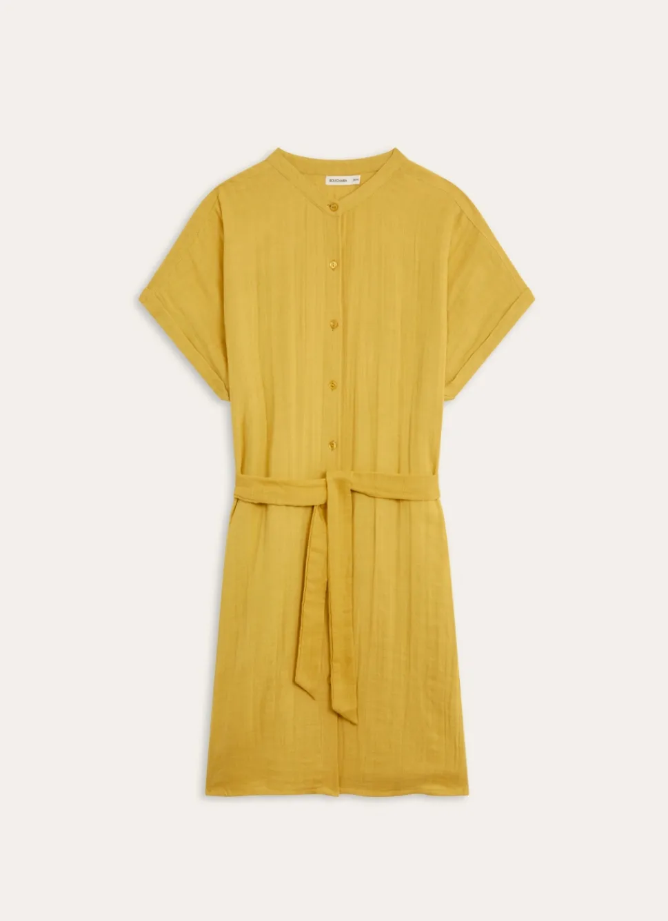 Discount Bouchara TUNIQUE MANCHES COURTES EN GAZE DE COTON CURRY